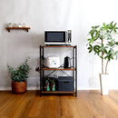 レンジ台 幅60cm スリム 小型 ミニ 小さい サイズ レンジラック 電子レンジ棚 3段 おしゃれ スライドトレー オープンラック 収納 ナチュラル インテリア 北欧 【納期C】【szo-vad-rl】