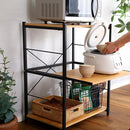 レンジ台 幅60cm スリム 小型 ミニ 小さい サイズ レンジラック 電子レンジ棚 3段 おしゃれ スライドトレー オープンラック 収納 ナチュラル インテリア 北欧 【納期C】【szo-vad-rl】