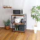 レンジ台 幅60cm スリム 小型 ミニ 小さい サイズ レンジラック 電子レンジ棚 3段 おしゃれ スライドトレー オープンラック 収納 ナチュラル インテリア 北欧 【納期C】【szo-vad-rl】