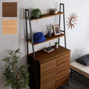 収納棚 ラック チェスト 扉 オープンラック 引き出し 北欧 ナチュラル ブルックリン おしゃれ ディスプレイ 見せる収納 棚板 タンス スチール 木目柄 カフェ風 【納期A】【szo-vcr-hd】