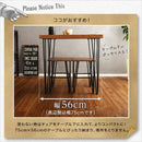 ダイニングセット 3点セット ダイニングテーブル ダイニングチェア テーブル 椅子 おしゃれ ビンテージ風 木目 スチール脚 西海岸風 ナチュラル カフェ風 【納期A】【szo-vds-3】