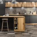 カウンター下収納 引き戸 薄型 スリム おしゃれ ビンテージ風 約 幅60cm 高さ85cm 木目 北欧 ナチュラル カフェ風 モダン レトロ 可動棚 壁寄せ 目隠し 収納棚 【納期C】【szo-vkss-6020】