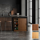 カウンター下収納 引き戸 約90cm幅 高さ85cm 壁寄せ 目隠し 収納棚 薄型 スリム おしゃれ ビンテージ風 木目 北欧 ナチュラル カフェ風 モダン レトロ 可動棚 【納期C】【szo-vkss-9020】