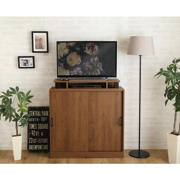 モニター台 幅80cm パソコン台 テレビ台 TV オープンラック