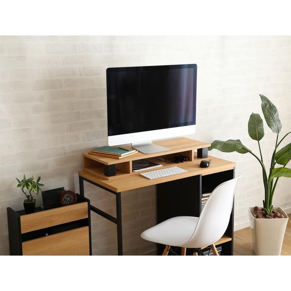 モニター台 幅80cm パソコン台 テレビ台 TV オープンラック 引出しなし 床置き 直置き フローリング 収納棚 置き台 収納スペース おしゃれ 北欧 モダン 西海岸風 【納期C】【szo-vmd-80】