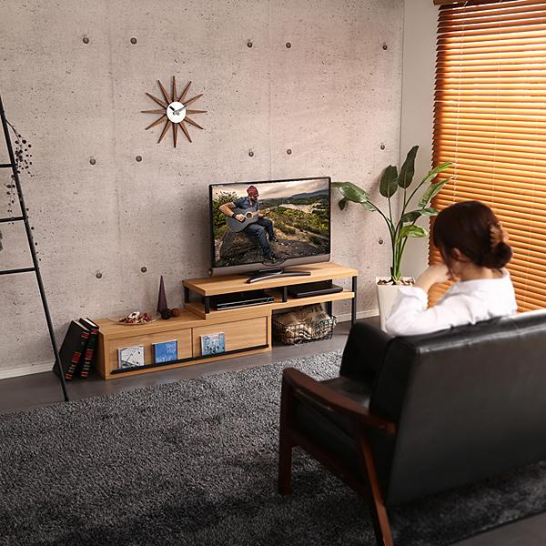 テレビ台 完成品 テレビボード ローボード TV台 テレビ置き 40インチ対応 変形 コーナー 伸縮 レトロ ビンテージ風 カフェ風 おしゃれ 西海岸 インテリア 【納期A】【szo-vr-120ex】