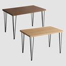 テーブル 長方形 大きめ ビンテージ調 ヴィンテージ風 おしゃれ 木目 柄 スチール 脚 【納期A】【szo-vt-110】