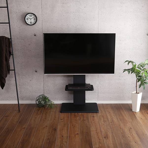 テレビスタンド ロータイプ 固定式 棚付き | テレビ台 TV台 TVスタンド コード 目隠し 背面収納 座って見やすい高さ リビング 高さ調節 ラック 棚 ディスプレイ 【納期C】【szo-wat-l-twat】