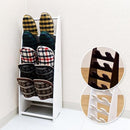 スリッパラック 5段 スリッパ立て スリッパスタンド おしゃれ シンプル 白 ホワイト 茶 ブラウン 玄関 収納 棚 ラック スリッパ用 省スペース コンパクト 【納期B】【ths07wh】