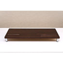 モニター台 パソコン モニタースタンド 卓上 パソコンスタンド PCモニター くぼみ 凹み スリム 低め 低い 薄い 木目 白 ホワイト おしゃれ 北欧 シンプル 便利 【納期B】【ths23wal】