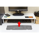 モニタースタンド パソコンモニター台 ラック 置き場 おしゃれ 卓上 PC パソコンスタンド 白 シンプル 使いやすい 便利 収納スペース PCモニターラック 【納期B】【ths24wh】