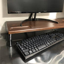 モニタースタンド パソコンモニター台 ラック 置き場 おしゃれ 卓上 PC パソコンスタンド 白 シンプル 使いやすい 便利 収納スペース PCモニターラック 【納期B】【ths24wh】