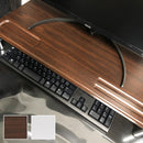 モニタースタンド パソコンモニター台 ラック 置き場 おしゃれ 卓上 PC パソコンスタンド 白 シンプル 使いやすい 便利 収納スペース PCモニターラック 【納期B】【ths24wh】