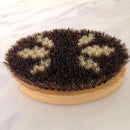 ボディブラシ 豚毛 馬毛 カーブ 湾曲 洗いやすい 日本製 ハンドブラシ 取り外し可能 ひのき 天然木 体洗う ブラシ バスグッズ 【納期A】【toh-130571】