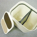 ごみ箱 分別 キッチン フタ付き おしゃれ シンプル 2分別 ゴミ箱 フタつき 蓋付き 白 ホワイト 茶色 ブラウン 【納期A】【toh-189937】