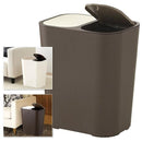 ごみ箱 分別 キッチン フタ付き おしゃれ シンプル 2分別 ゴミ箱 フタつき 蓋付き 白 ホワイト 茶色 ブラウン 【納期A】【toh-189937】