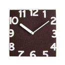 壁掛け時計 フェルト張り 見やすい 文字 かわいい 壁時計 キッズ 子供部屋 玄関 グリーン ブルー オレンジ ブラウン ベージュ 【納期A】【toh-208259】