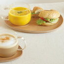 ランチプレート 皿 軽い カップつき コップ 木製プレート カフェ 北欧 おしゃれ 【納期A】【toh-210038】