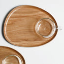 ランチプレート 皿 軽い カップつき コップ 木製プレート カフェ 北欧 おしゃれ 【納期A】【toh-210038】