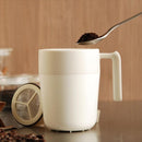 マグカップ フィルターつき プランジャー 二重構造 カップ コップ 一人暮らし オフィス 白 ホワイト 【納期A】【toh-210049】