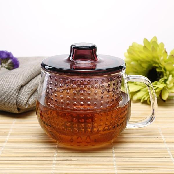 マグ 耐熱ガラス 茶こし お茶 紅茶 マグカップ コップ おしゃれ カップ 透明 クリア 【納期A】【toh-211076】