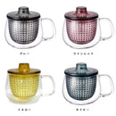 マグ 耐熱ガラス 茶こし お茶 紅茶 マグカップ コップ おしゃれ カップ 透明 クリア 【納期A】【toh-211076】