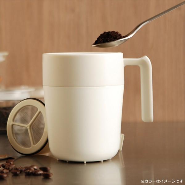 マグ マグカップ おしゃれ 保温 コーヒー 紅茶 抽出 茶葉 ハーブティー 蓋 ふた付き 断熱 二重構造 【納期A】【toh-211991】