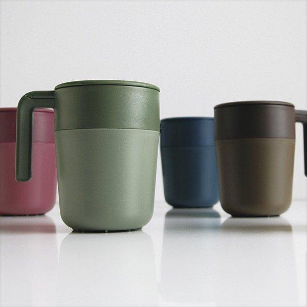 マグ マグカップ おしゃれ 保温 コーヒー 紅茶 抽出 茶葉 ハーブティー 蓋 ふた付き 断熱 二重構造 【納期A】【toh-211991】
