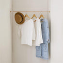 突っ張り棒 つっぱり棒 幅 110cm 190cm カーテン用 強力 おしゃれ 白 ホワイト 木目 のれん 暖簾 カーテン 吊り下げ 伸縮 ポール シンプル スリム 2段バネ 弾力 【納期A】【toh-215577】