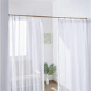 突っ張り棒 つっぱり棒 幅 110cm 190cm カーテン用 強力 おしゃれ 白 ホワイト 木目 のれん 暖簾 カーテン 吊り下げ 伸縮 ポール シンプル スリム 2段バネ 弾力 【納期A】【toh-215577】