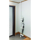 突っ張り収納 ランドリー お風呂場 玄関 リビング つっぱり棒 ラック スリム 傘たて フック 【納期A】【toh-216844】