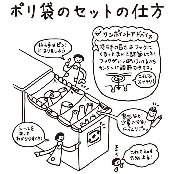 分別用ごみ箱 引き出し 3段 65L 【納期A】【toh-218875】