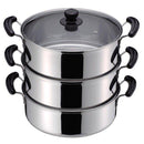 蒸し鍋 3段 蒸し器 鍋 ステンレス IH対応 30cm 【納期A】【toh-220781】