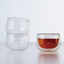 グラス 耐熱ガラス コップ おしゃれ スタイリッシュ コップ ガラス製 ユニークデザイン 二重構造 お茶 【納期A】【toh-227362】