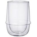 グラス コップ 二重構造 おしゃれ 耐熱ガラス カップ 電子レンジ対応 スタイリッシュ ダブルウォール 保冷 保温 マグ 350ml 【納期A】【toh-227363】