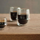 グラス コップ 二重構造 おしゃれ 耐熱ガラス カップ 電子レンジ対応 スタイリッシュ ダブルウォール 保冷 保温 マグ 350ml 【納期A】【toh-227363】