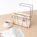 マガジンラック 鉄製 シンプル スタイリッシュ テーブル 収納 【納期A】【toh-231845】