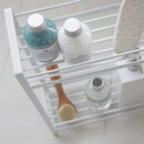 ディスペンサースタンド 2段 バス収納 ディスペンサーラック 白 黒 山崎実業 【納期A】【toh-234934】