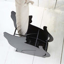 傘立て 傘たて ネコ 猫 ねこ かさたて おしゃれ かわいい スチール 白 黒 山崎実業 【納期A】【toh-234940】