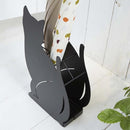 傘立て 傘たて ネコ 猫 ねこ かさたて おしゃれ かわいい スチール 白 黒 山崎実業 【納期A】【toh-234940】