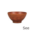 お茶碗 おしゃれな 和風 木製風 樹脂製 割れにくい 電子レンジ対応 【納期A】【toh-235119】