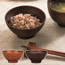 お茶碗 おしゃれな 和風 木製風 樹脂製 割れにくい 電子レンジ対応 【納期A】【toh-235119】