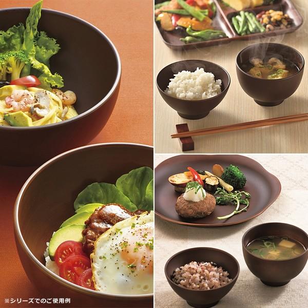 どんぶり 丼 食器 お椀 おしゃれ 食洗機 レンジ対応 木製風 樹脂製 【納期A】【toh-235123】