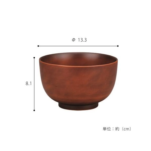 どんぶり 丼 食器 お椀 おしゃれ 食洗機 レンジ対応 木製風 樹脂製 【納期A】【toh-235123】