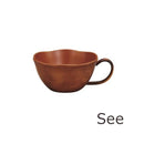 汁椀 取っ手つき お椀 持ち手付き おしゃれ 食洗機 レンジ対応 木製風 樹脂製 【納期A】【toh-235131】