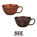 汁椀 取っ手つき お椀 持ち手付き おしゃれ 食洗機 レンジ対応 木製風 樹脂製 【納期A】【toh-235131】