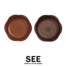 取り皿 お皿 小皿 和風 おしゃれ 食洗機 レンジ対応 木製風 樹脂製 【納期A】【toh-235133】