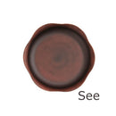 お皿 大皿 プレート 和風 おしゃれ 食洗機 レンジ対応 木製風 樹脂製 【納期A】【toh-235135】