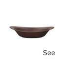 カレー皿 和食器 日本製 おしゃれ 木製風 食洗機 レンジ対応 樹脂製 パスタ皿 【納期A】【toh-235137】