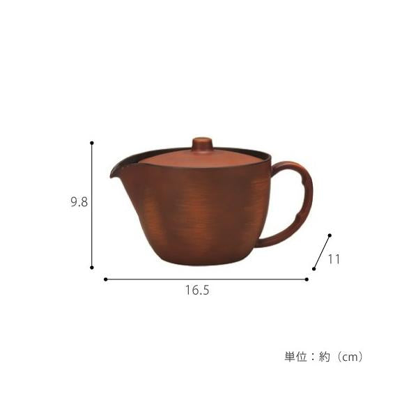 急須 ティーポット 茶こし付き 日本製 おしゃれ 木製風 食洗機 レンジ対応 樹脂製 【納期A】【toh-235145】